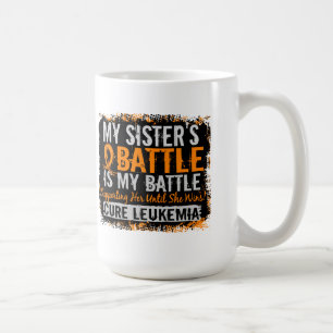 Taza De Café Mi batalla hermana de demasiado 2 leucemias
