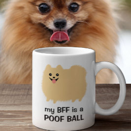 Taza De Café Mi BFF es una pelota de canas - Gracioso diseño po