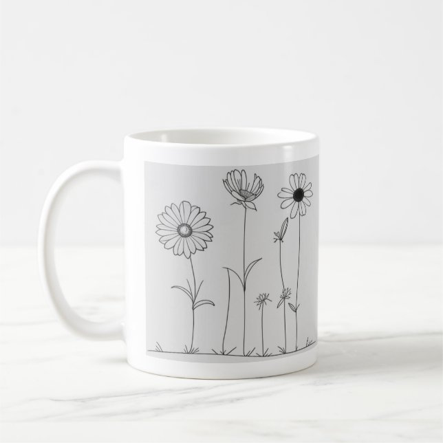 TAZA DE CAFÉ MI BOLSA DE FLORES (Izquierda)