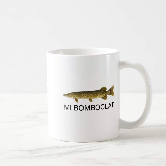 Taza De Café Mi Bomboclat Funny Fish Jamaican Slang Graphic  (Derecha)