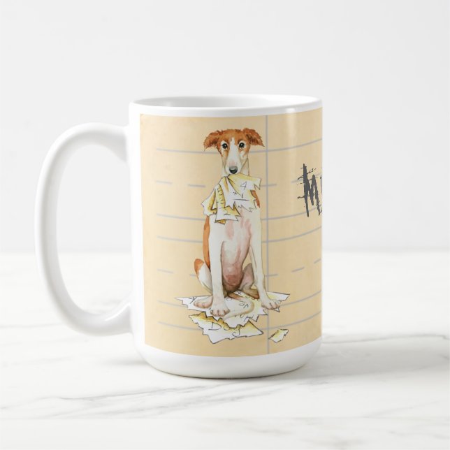 Taza De Café Mi Borzoi se comió mi hogar (Izquierda)