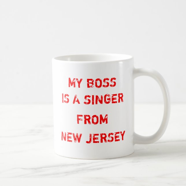 Taza De Café Mi Boss es cantante de New Jersey (Derecha)