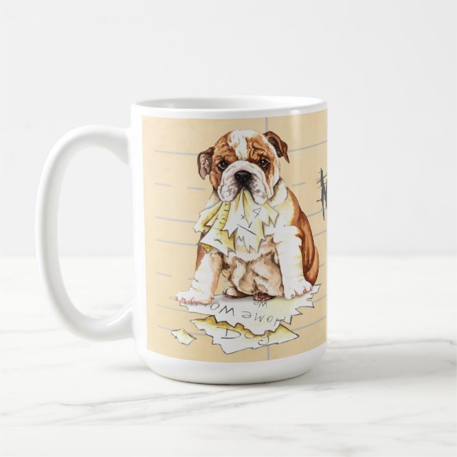 Taza De Café Mi Bulldog comió mi hogar (Izquierda)