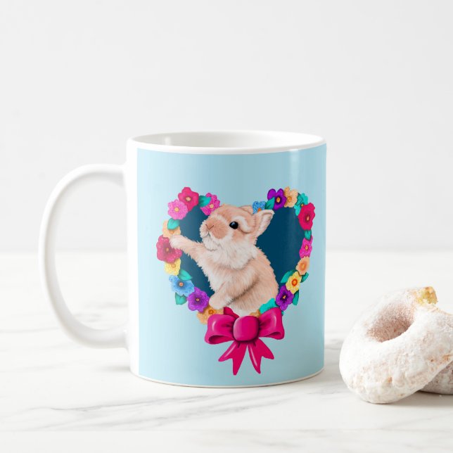 Taza De Café Mi Bunny Valentine (Con donut)
