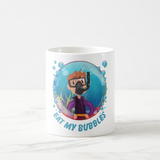 Taza De Café mi Buzo de Burbujas (Centro)