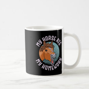 Taza De Café Mi Caballo Se Comía Mi Hogar Hogar Montando Equest
