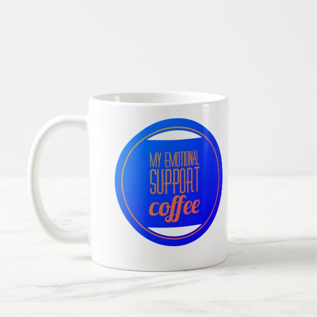 Taza De Café Mi café de apoyo emocional (Izquierda)