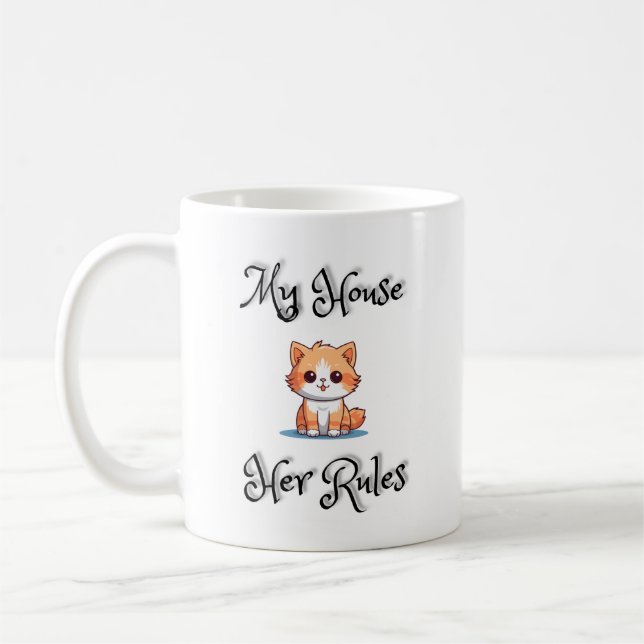 Taza De Café Mi casa Sus reglas (Izquierda)