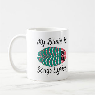 Taza De Café Mi Cerebro Es 80% Letras De Canción