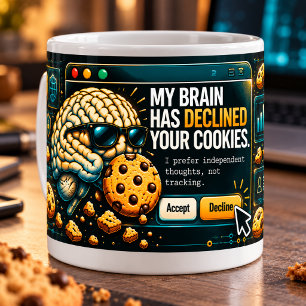 Taza De Café Mi cerebro ha rechazado tus cookies