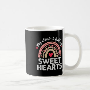 Taza De Café Mi Cl Está Lleno De Corazones Dulces Para Los Prof