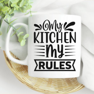 Taza De Café Mi cocina mis reglas cocinando latas