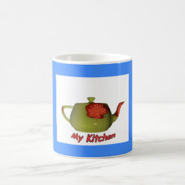 TAZA DE CAFÉ MI COCINA TOMA EN AZUL