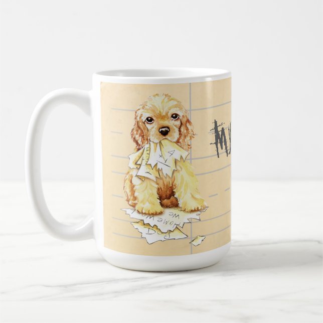 Taza De Café Mi Cocker Spaniel se comió mi casa (Izquierda)