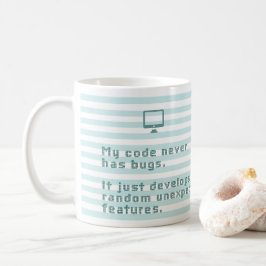 Taza De Café Mi código nunca tiene insectos. Apenas se
