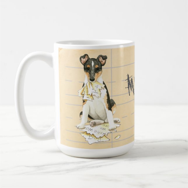 Taza De Café Mi collie liso comió mi preparación (Izquierda)