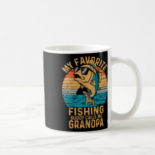 Taza De Café Mi compañero de pesca favorito me llama abuelo div
