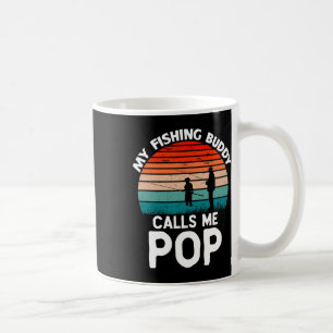 Taza De Café Mi compañero de pesca me llama abuelo retro vintag