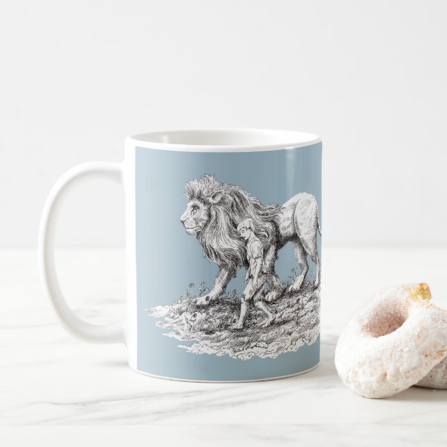 Taza De Café Mi compañero invisible (Con donut)