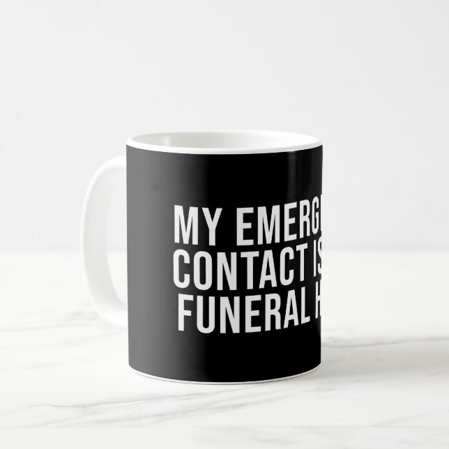 Taza De Café Mi contacto de emergencia (Anverso izquierdo)