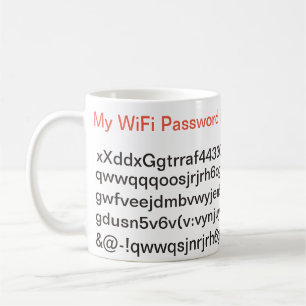 Taza De Café Mi contraseña de WiFi es larga