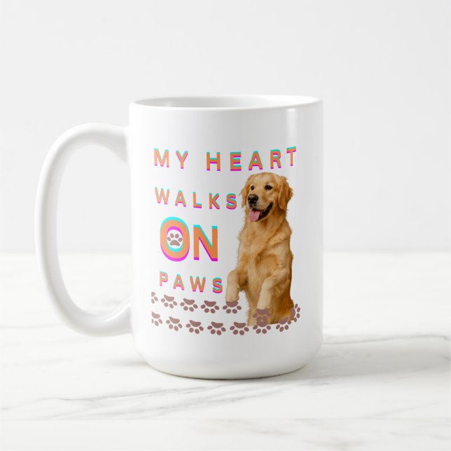 Taza De Café Mi corazón camina sobre patas (Izquierda)