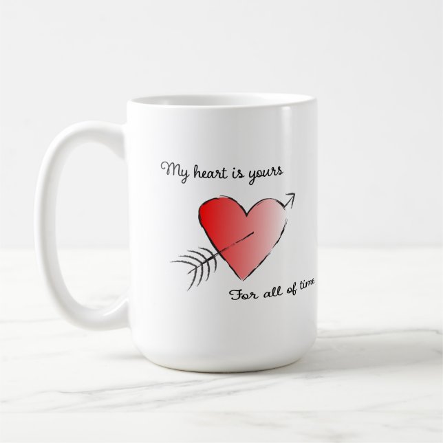 Taza De Café Mi corazón es tuyo para siempre (Izquierda)