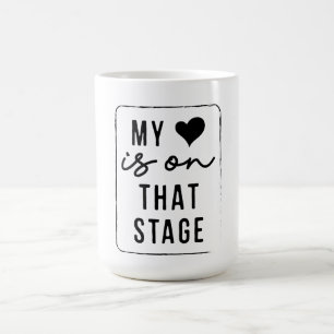 Taza De Café Mi Corazón Está En Ese Escenario Bailar Mamá Vinta