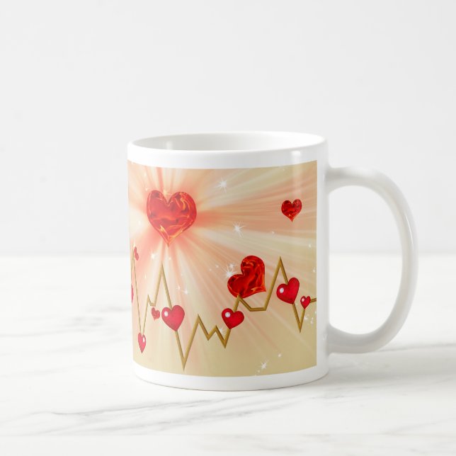 Taza De Café Mi corazón late por ti (Derecha)