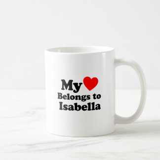 Taza De Café Mi corazón pertenece a Isabella