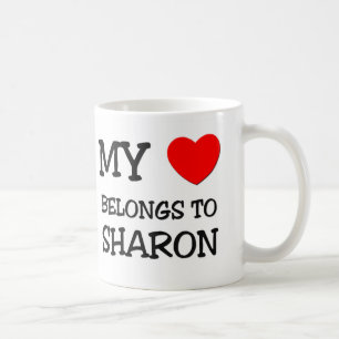 Taza De Café Mi corazón pertenece a SHARON