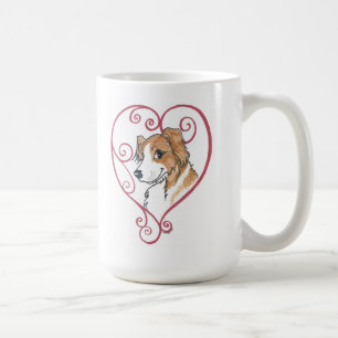 Taza De Café Mi corazón pertenece a un pastor inglés