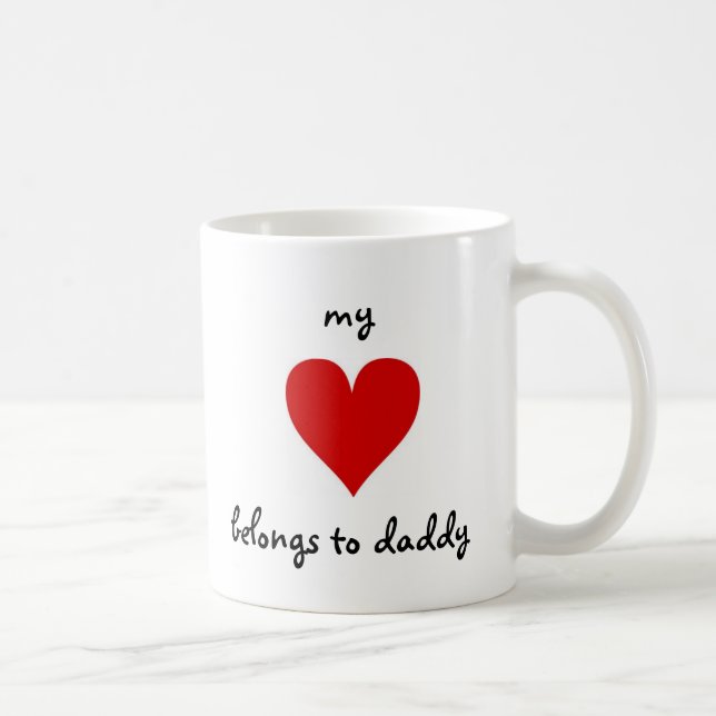 Taza De Café mi corazón pertenece al papá (Derecha)