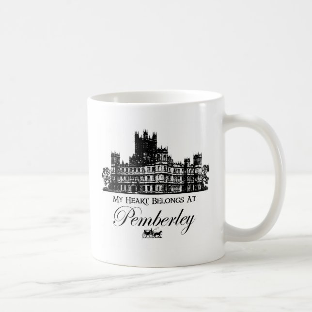 Taza De Café Mi corazón pertenece en Pemberley (Derecha)