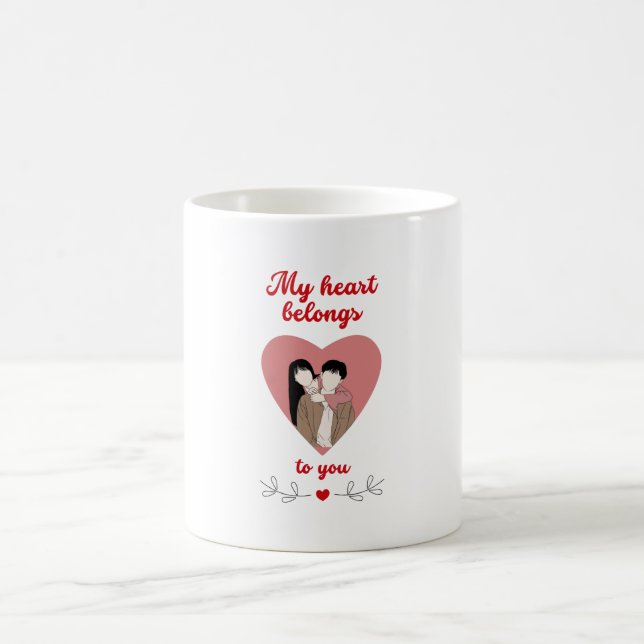 Taza De Café Mi corazón te pertenece (Centro)