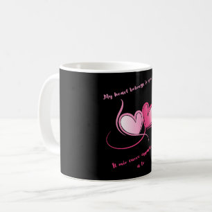 Taza De Café Mi corazón te pertenece romántico