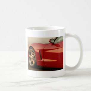 Taza De Café Mi Corvette rojo