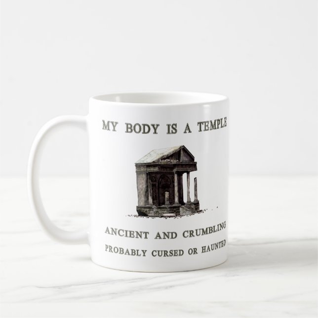 Taza De Café Mi cuerpo es un templo (Izquierda)