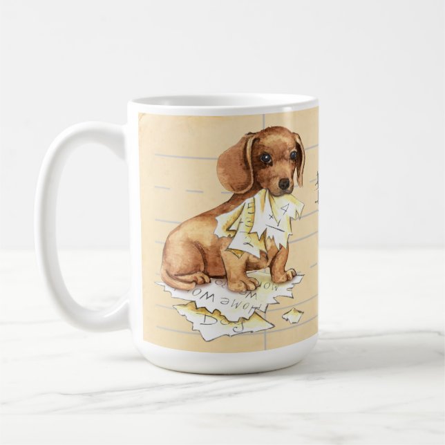Taza De Café Mi Dachshund se comió mi hogar (Izquierda)