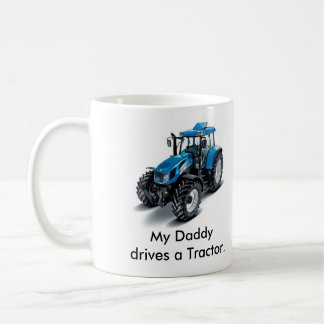 Taza De Café Mi daddydrive conduce un tractor