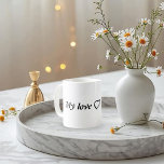 Taza De Café Mi ❤️ de amor - Cita romántica Minimalista para lo<br><div class="desc">Celebra la belleza del amor profundo con este elegante diseño de citas de "My Love ❤️". Perfecto para regalos románticos, artículos de pareja o una decoración sentida. Ya sea por el Día de San Valentín, aniversarios o recordatorios diarios de afecto — esta obra de arte minimalista aporta calidez y emoción...</div>