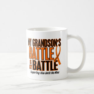 Taza De Café Mi de la batalla leucemia del nieto también