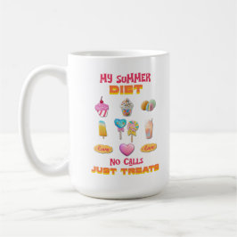 Taza De Café Mi dieta de verano sin llamadas solo golosinas
