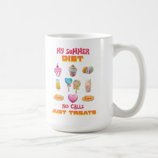 Taza De Café Mi dieta de verano sin llamadas solo golosinas