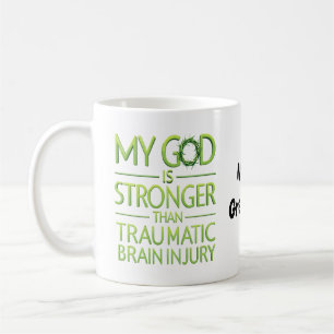 Taza De Café Mi Dios es Más Fuerte Que la Lesión Cerebral Traum