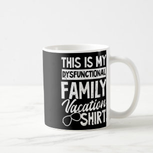 Taza De Café Mi diseño de outfit de vacaciones familiares disfu