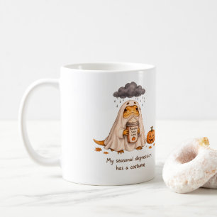 Taza De Café Mi disfraz de depresión estacional Dragón barbudo