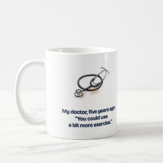 Taza De Café Mi doctor dijo más ejercicio Corredor divertido