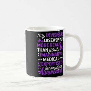 Taza De Café Mi Enfermedad Invisible Es Más Real, Fibromialgia 
