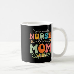 Taza De Café Mi enfermera favorita me llama madre Stethoscope m